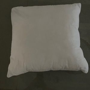 White square pillows